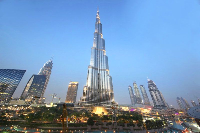 نمایی از برج خلیفه - راهنمای مسافرت به دبی