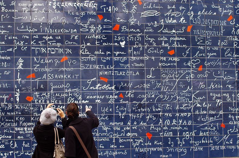 دیوار عشق از جاهای دیدنی paris